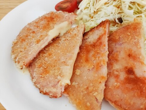 簡単揚げ焼き！ハムチーズカツ☆彡